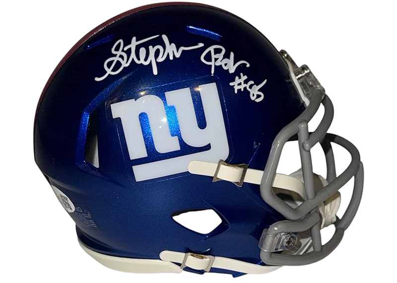 Stephen Baker Signed New York Giants Speed Mini Helmet JSA