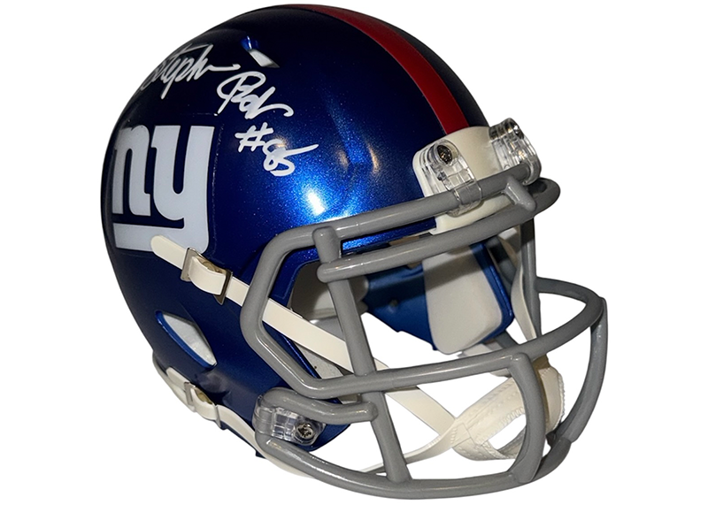Stephen Baker Signed New York Giants Speed Mini Helmet JSA