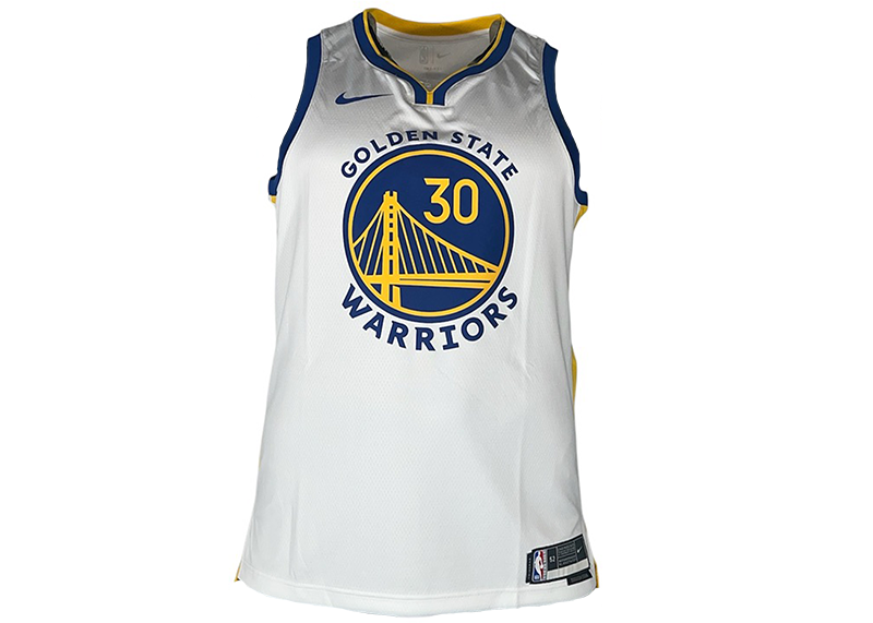 Stephen Curry Golden State Warriors Signed White Nike Swingman Jersey Beckett