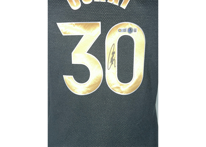 Stephen Curry Signed Golden State Warriors Select Nike Black Swingman Jersey Beckett