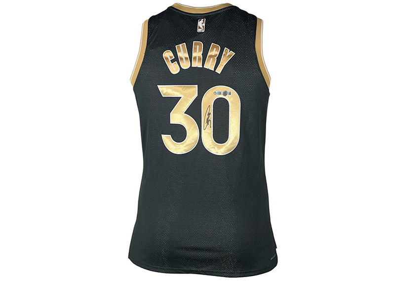 Stephen Curry Signed Golden State Warriors Select Nike Black Swingman Jersey Beckett