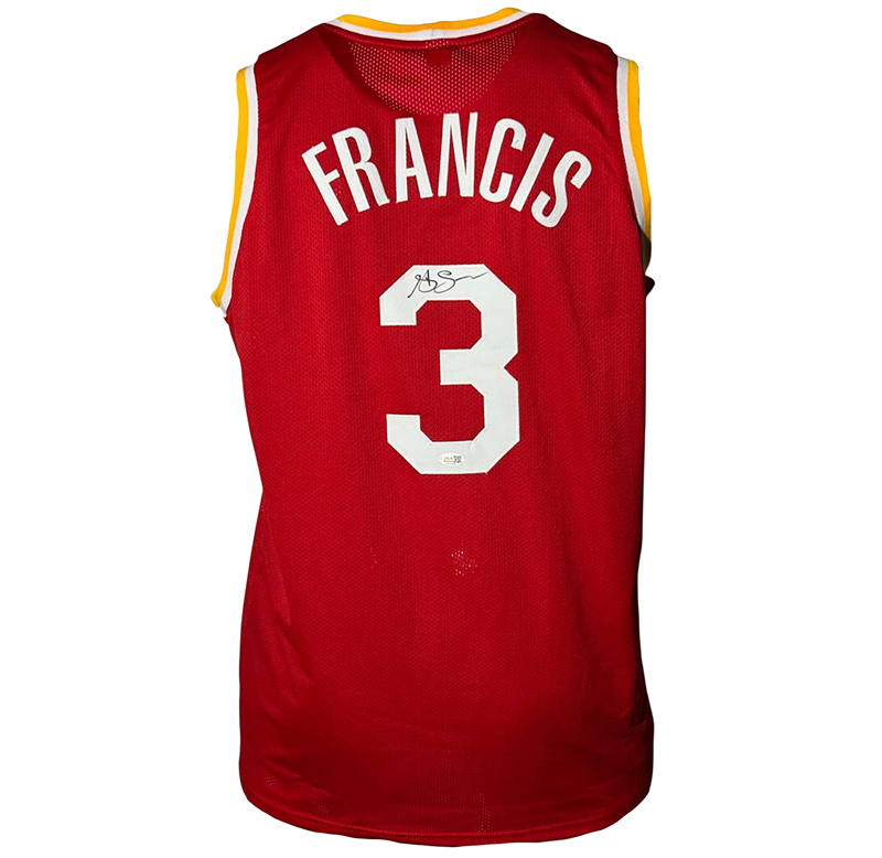 Steve Francis Signed Houston Red Basketball Jersey JSA