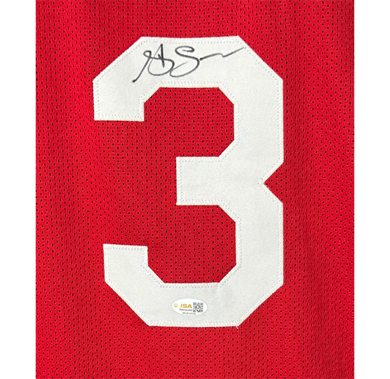 Steve Francis Signed Houston Red Basketball Jersey JSA