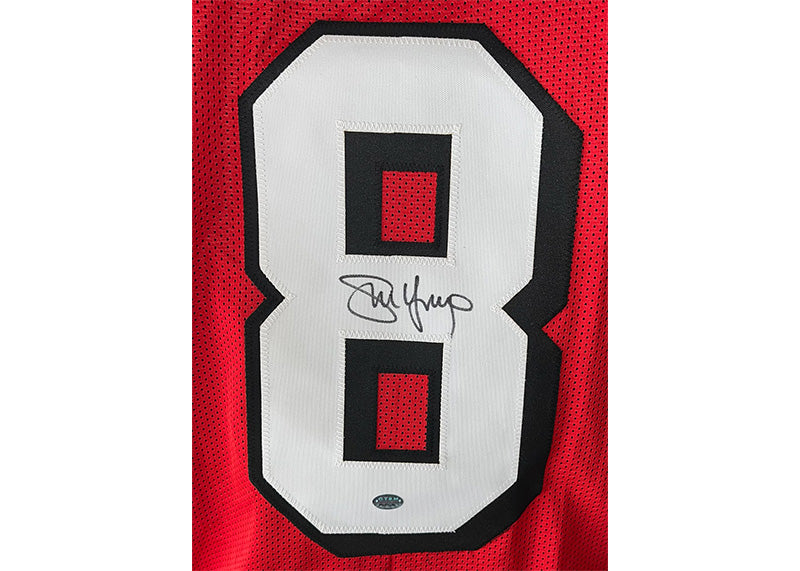 Steve Young Signed San Francisco Red Football Jersey GTSM