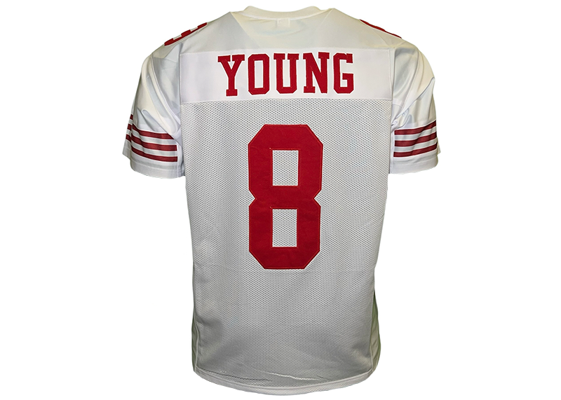 Steve Young Unsigned San Francisco White Football Jersey