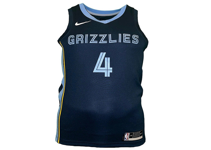 Steven Adams Signed Nike Men's Medium Memphis Grizzlies #4 Navy Jersey JSA