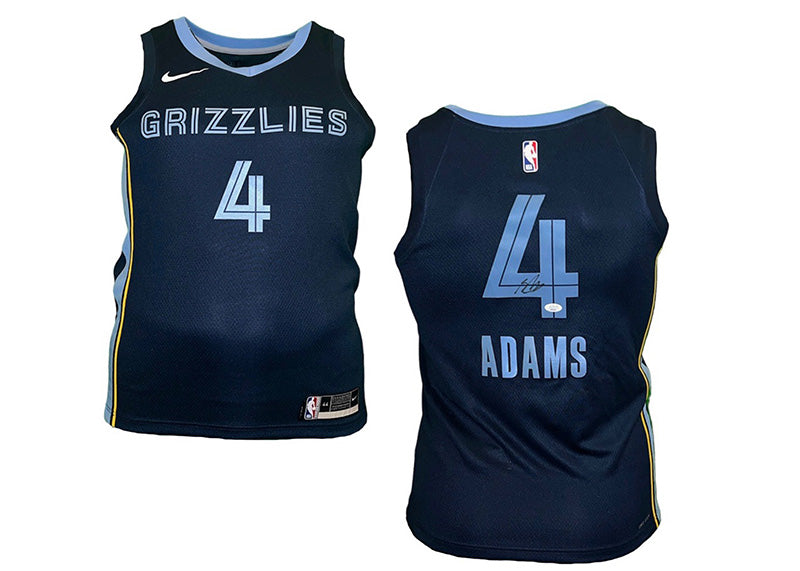 Steven Adams Signed Nike Men's Medium Memphis Grizzlies #4 Navy Jersey JSA