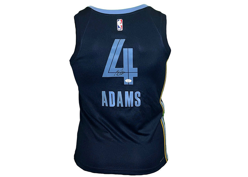 Steven Adams Signed Nike Men's Medium Memphis Grizzlies #4 Navy Jersey JSA