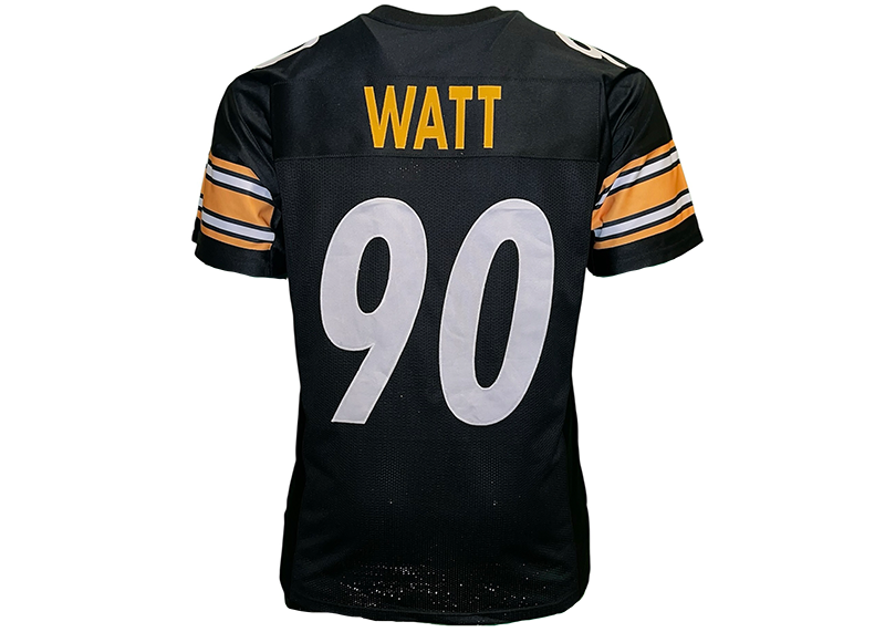 T. J. Watt Unsigned Pittsburgh Black Football Jersey
