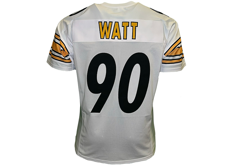 T. J. Watt Unsigned Pittsburgh White Football Jersey