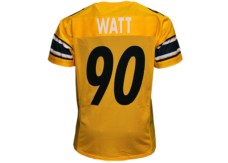 T. J. Watt Unsigned Pittsburgh Yellow Football Jersey