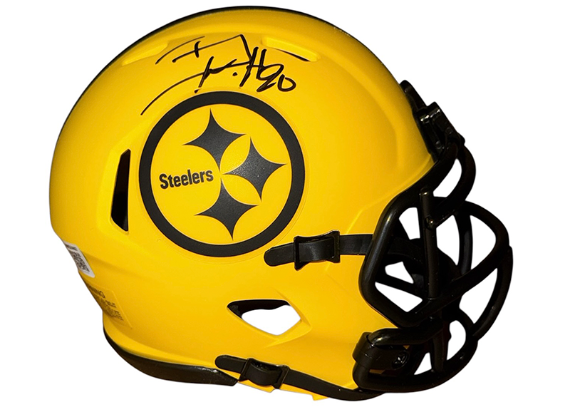 TJ Watt Signed Pittsburgh Steelers Rave Football Mini Helmet Beckett