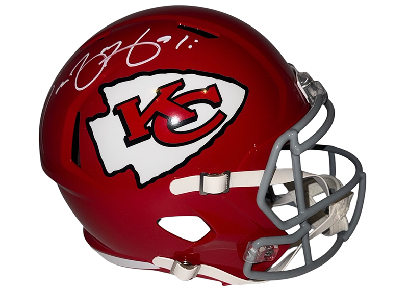 Tamba Hali Signed Kansas City Chiefs Full Size Speed Helmet JSA
