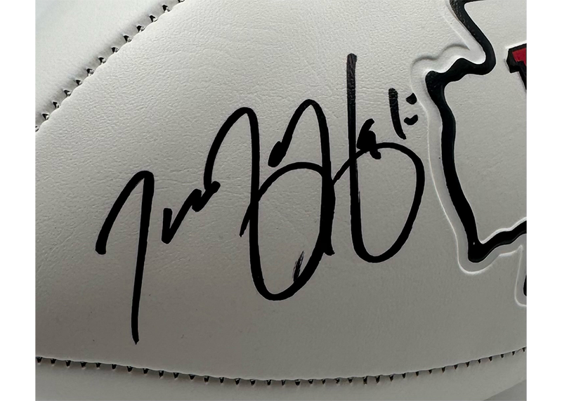 Tamba Hali Signed Kansas City Chiefs Logo Football JSA