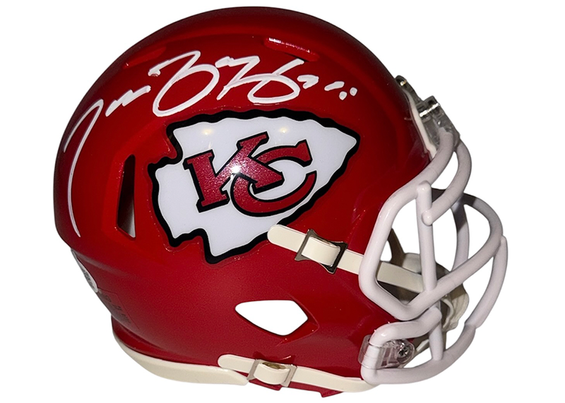 Tamba Hali Signed Kansas City Chiefs Speed Mini Helmet JSA