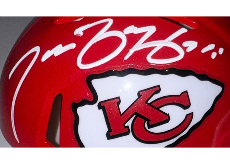Tamba Hali Signed Kansas City Chiefs Speed Mini Helmet JSA