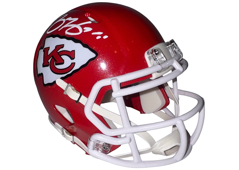 Tamba Hali Signed Kansas City Chiefs Speed Mini Helmet JSA