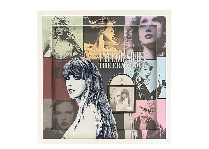 Taylor Swift Signed 3D With LED Lights 25x25 Framed CD JSA