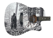 signed acoustic guitar