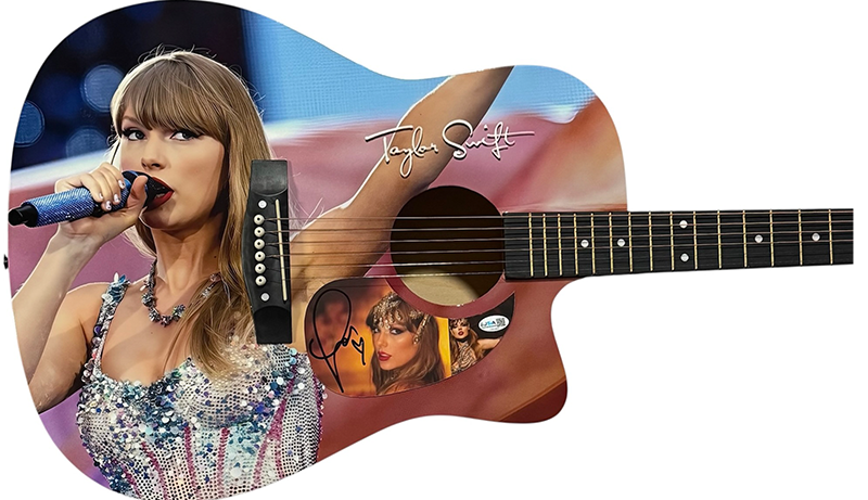 Taylor Swift Signed Acoustic Guitar JSA