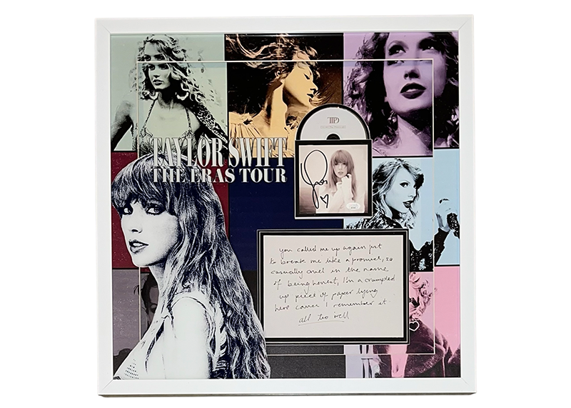 Taylor Swift Signed CD 3D LED Framed Display 25.5x26 JSA