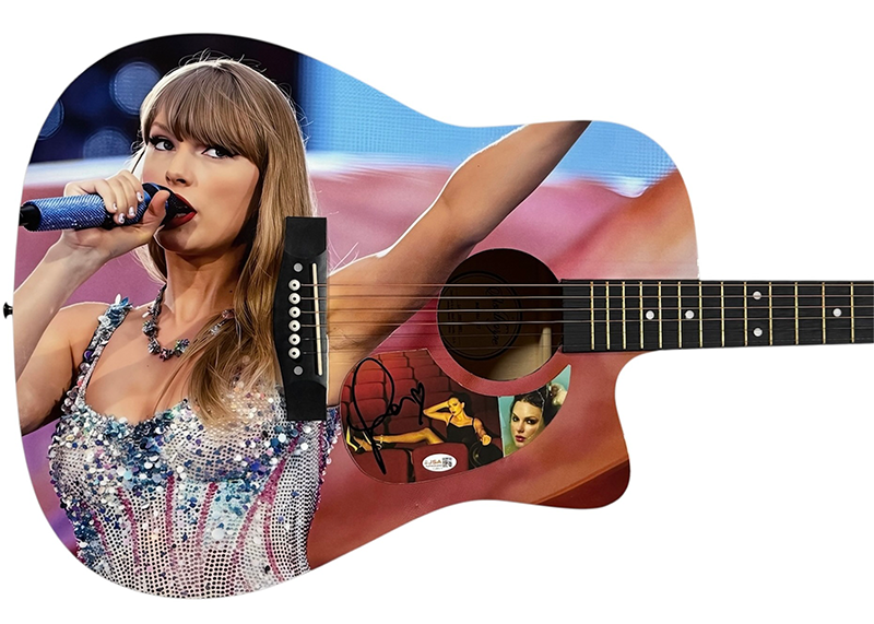 Taylor Swift Signed Life Of A Showgirl Acoustic Guitar JSA