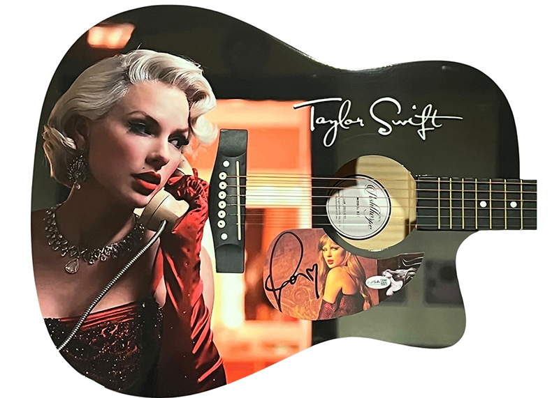 Taylor Swift Signed Life Of A Showgirl Acoustic Guitar (JSA)