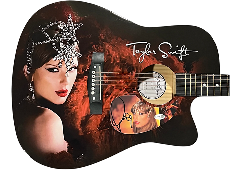Taylor Swift Signed Life Of A Showgirl Acoustic Guitar (JSA)