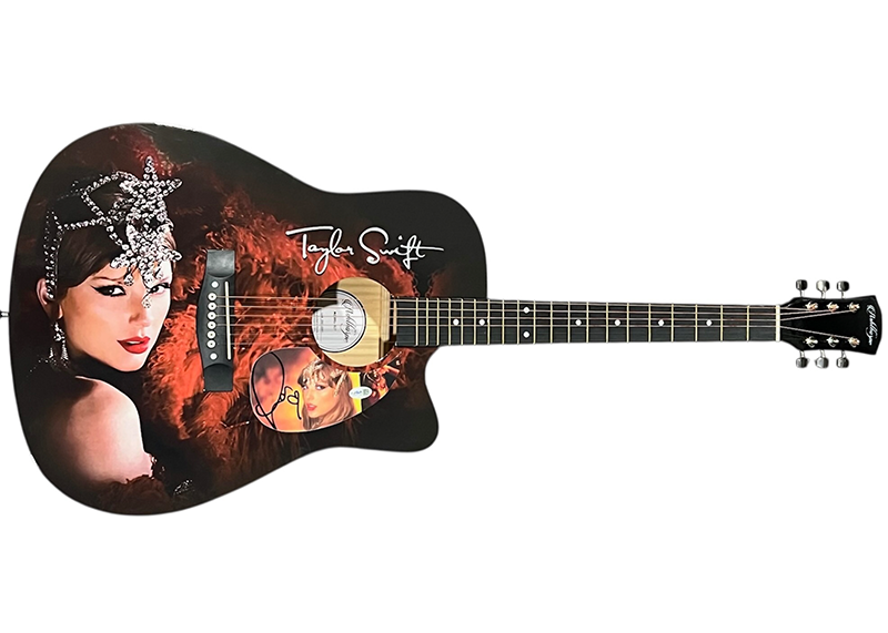 Taylor Swift Signed Life Of A Showgirl Acoustic Guitar (JSA)