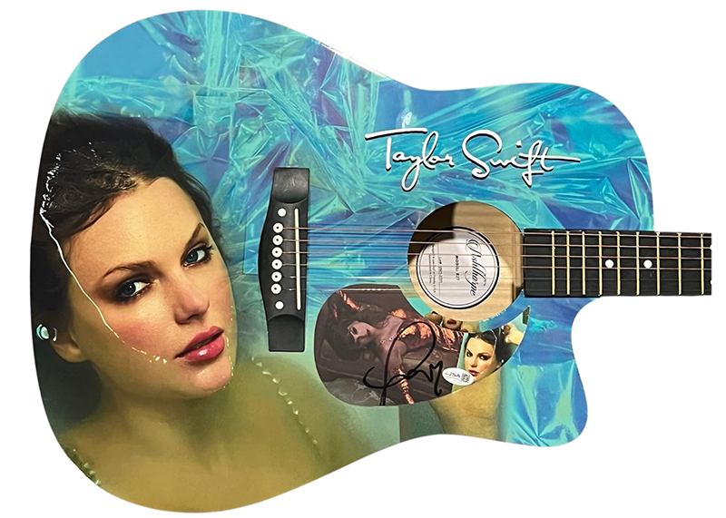 Taylor Swift Signed Life Of A Showgirl Acoustic Guitar (JSA)