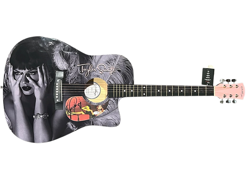 Taylor Swift Signed Life Of A Showgirl Acoustic Guitar (JSA)