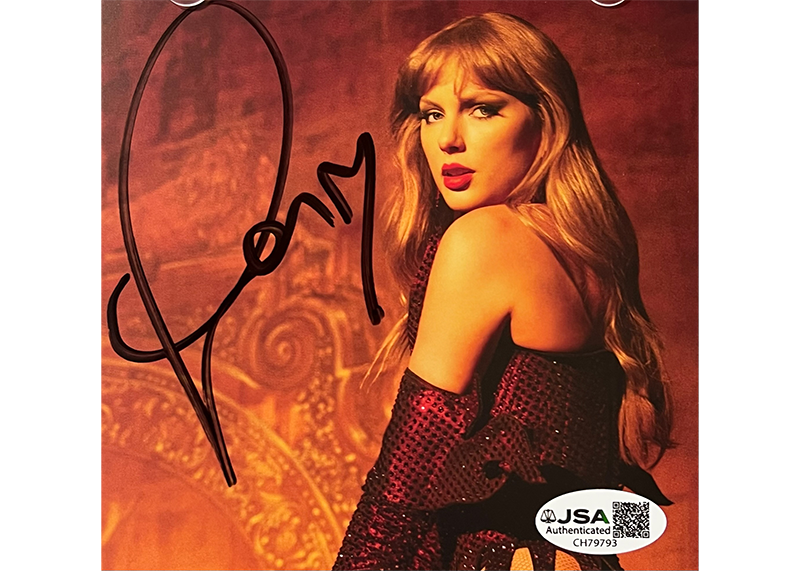 Taylor Swift Signed The Life of a Showgirl CD Insert Photo JSA
