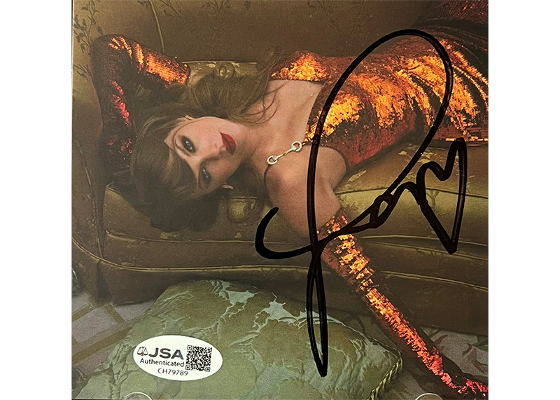 Taylor Swift Signed The Life of a Showgirl CD Insert Photo JSA