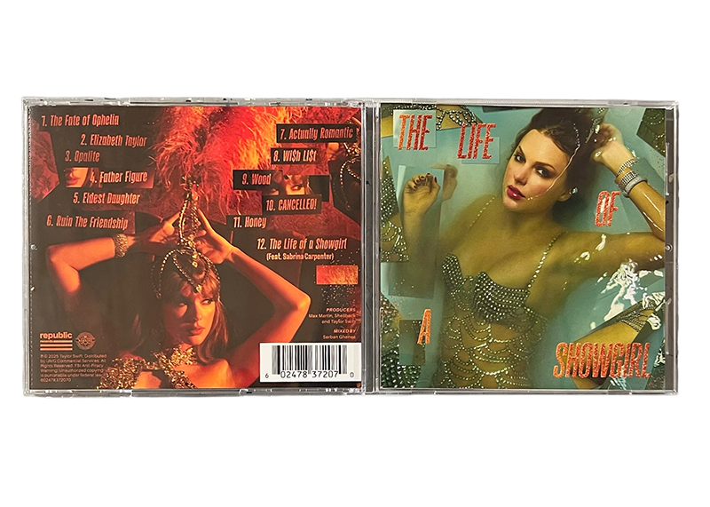 Taylor Swift Signed The Life of a Showgirl CD Insert Photo JSA