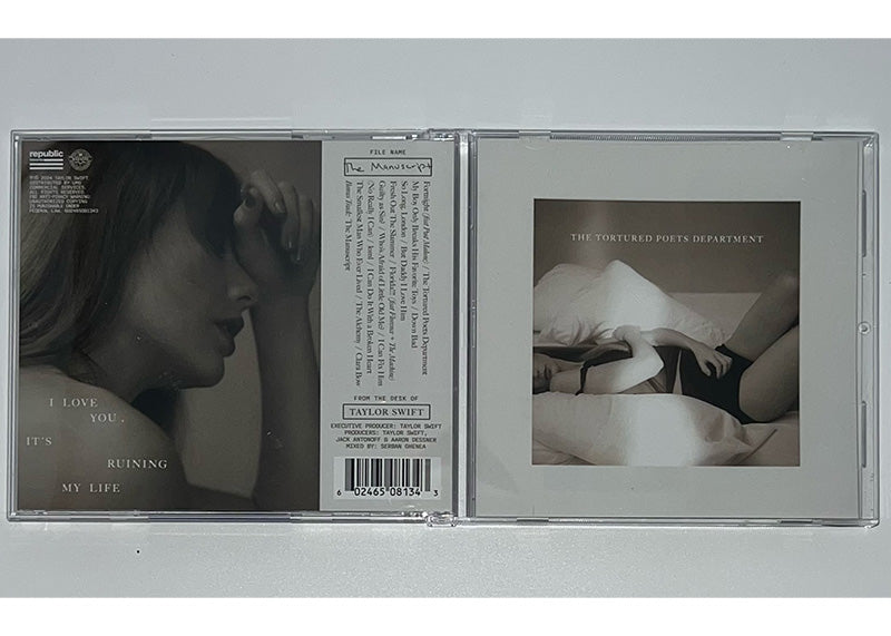 Taylor Swift Signed The Tortured Poets Department CD JSA