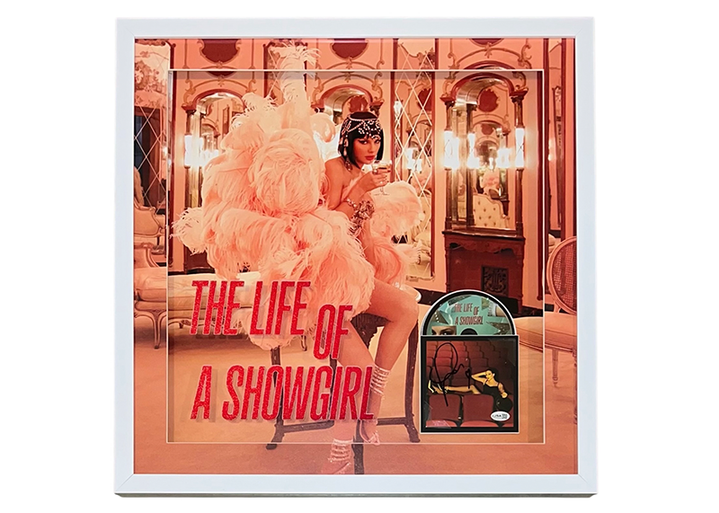 Taylor Swift Signed “Life of a Showgirl” CD 25.5x26 LED Frame JSA