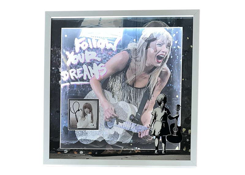 Taylor Swift Signed “Tortured Poets Department” CD 26x26 3D LED Lighted Frame JSA