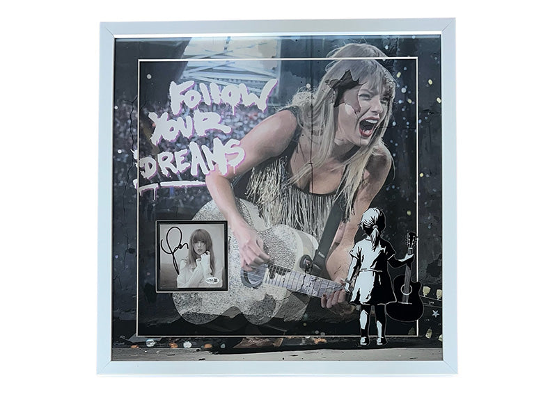 Taylor Swift Signed “Tortured Poets Department” CD 26x26 3D LED Lighted Frame JSA