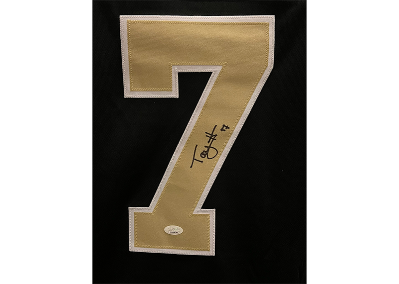 Taysom Hill Signed Custom Black Football Jersey JSA