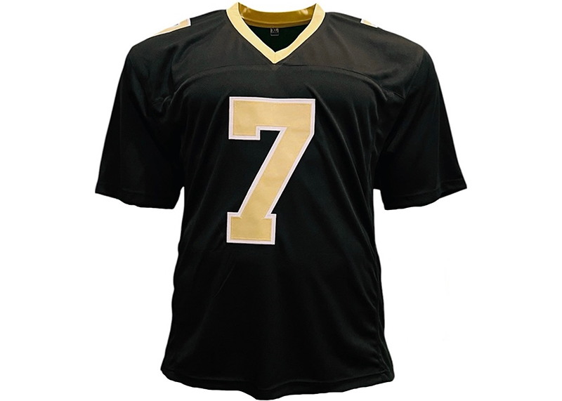 Taysom Hill Signed Custom Black Football Jersey JSA