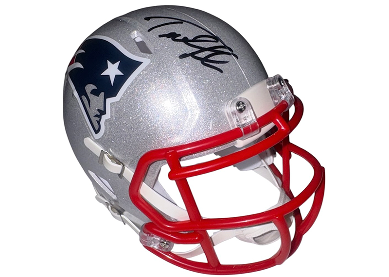 Ted Johnson Signed New England Patriots Speed Mini Helmet JSA
