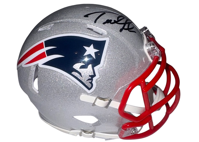 Ted Johnson Signed New England Patriots Speed Mini Helmet JSA