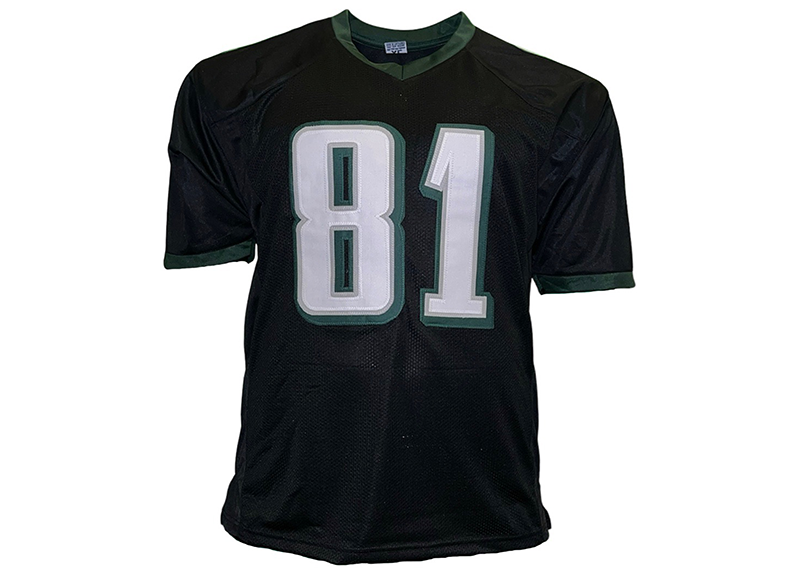 Terrell Owens Autographed Philadelphia Black Stat Football Jersey (JSA)