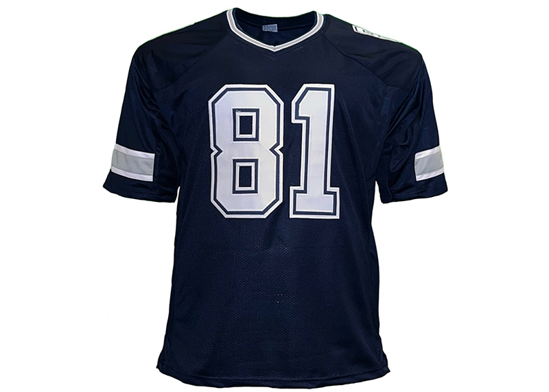 Terrell Owens Autographed Custom Blue Football Jersey (JSA)