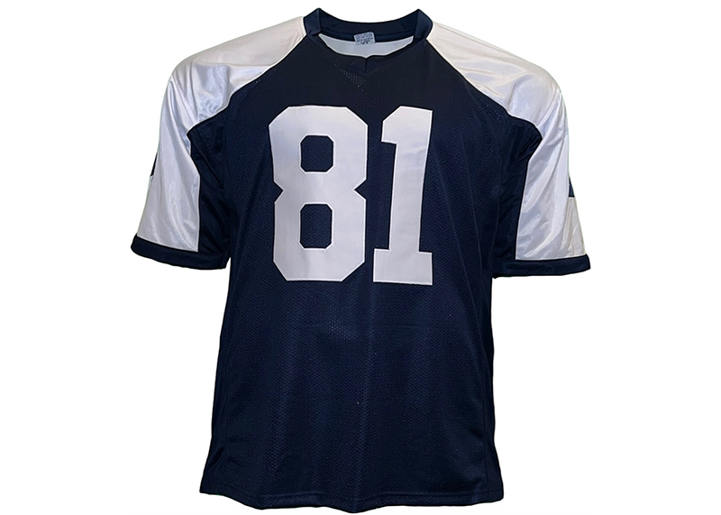 Terrell Owens Autographed Dallas Thanksgiving Football Jersey (JSA)