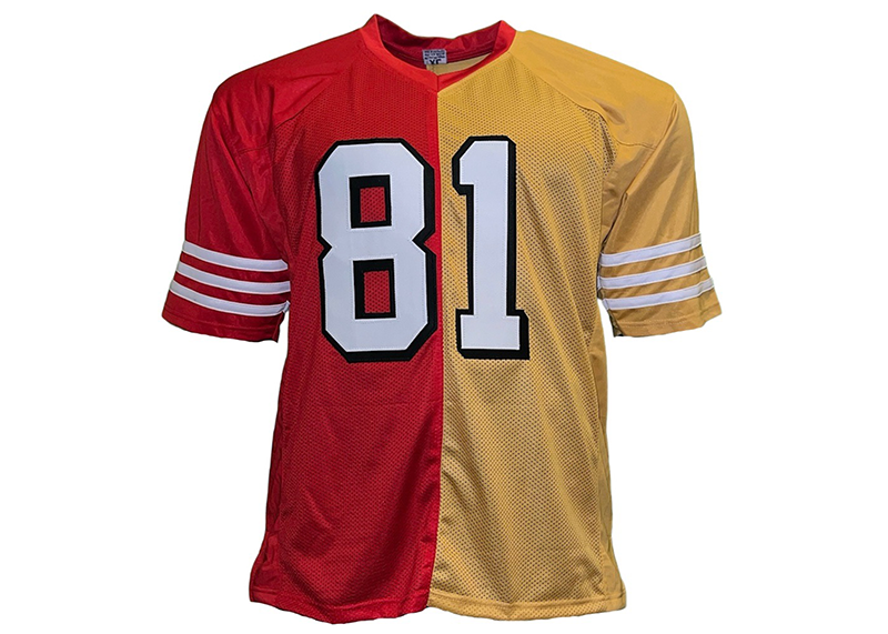 Terrell Owens Autographed Signed Custom Red-Gold Football Jersey (JSA)