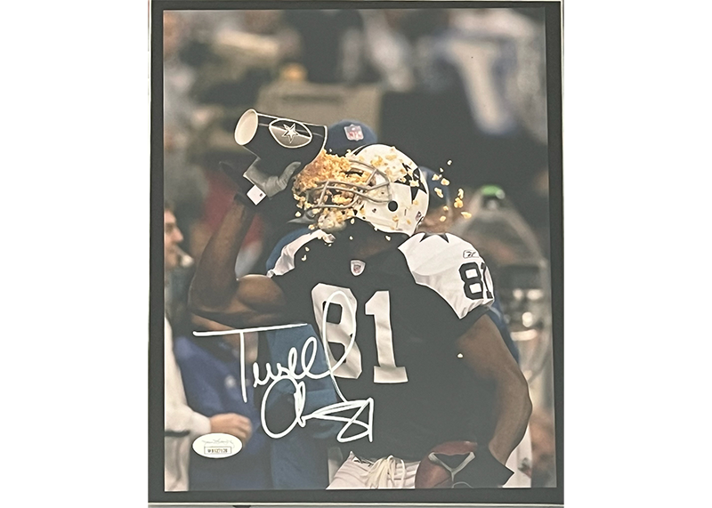 Terrell Owens Signed Dallas Cowboys 3D With LED Lights Framed 23x23 Photo JSA