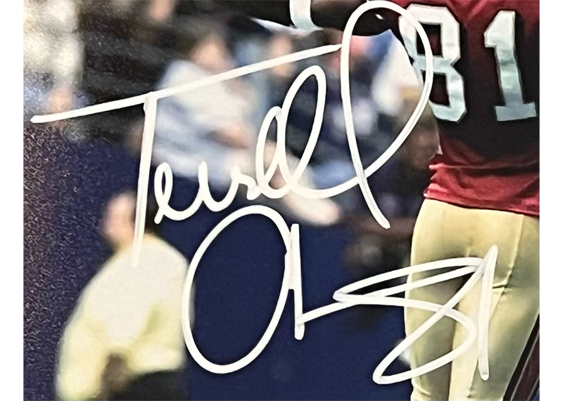 Terrell Owens Signed San Francisco 49ers 8x10 Photo (JSA)