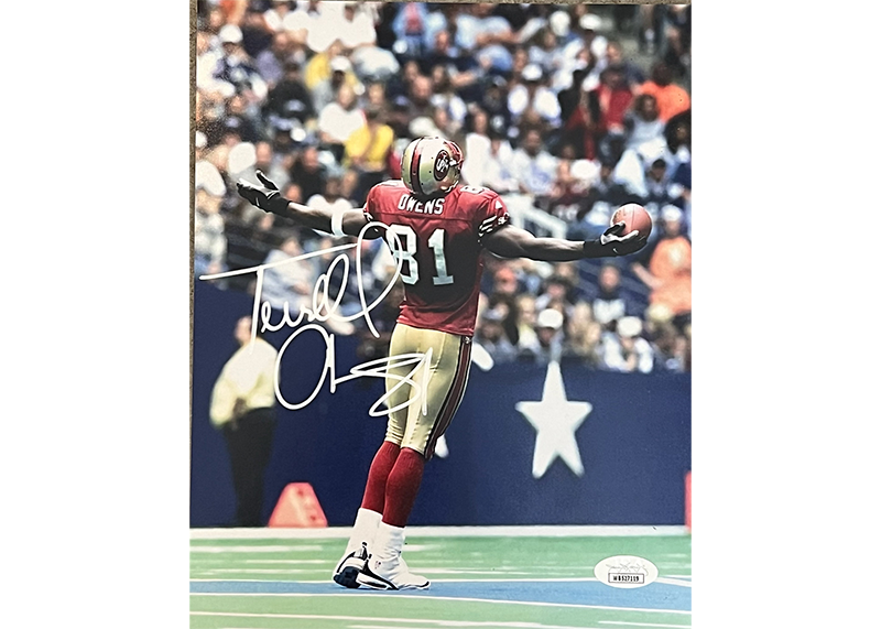 Terrell Owens Signed San Francisco 49ers 11x14 Photo (JSA)