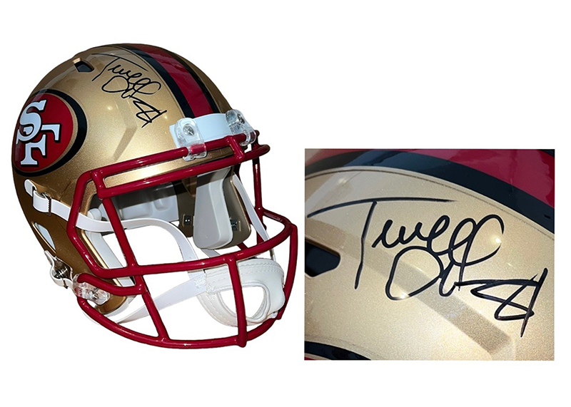 Terrell Owens Signed San Francisco 49ers Speed Full-Size Football Helmet (JSA)